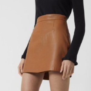 French Connection Crolenda Faux leather mini skirt